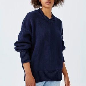 Babaa jumper woman no16 navy cotton